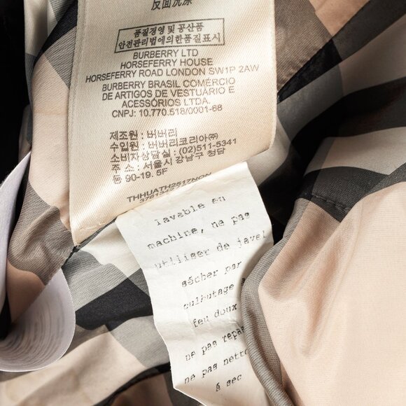 Burberry Brit Charcoal Leather-Trim Belted Puffer Jacket - Picture 16 of 16